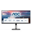 AOC LCD Monitor  34 " 3440 x 1440 pixels UltraWide Quad HD Native aspect ratio 21:9 LCD Flat U34V5C/BK